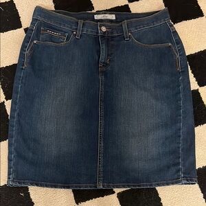 Levi's Blue Knee-Length Pencil Skirt for Casual Wear